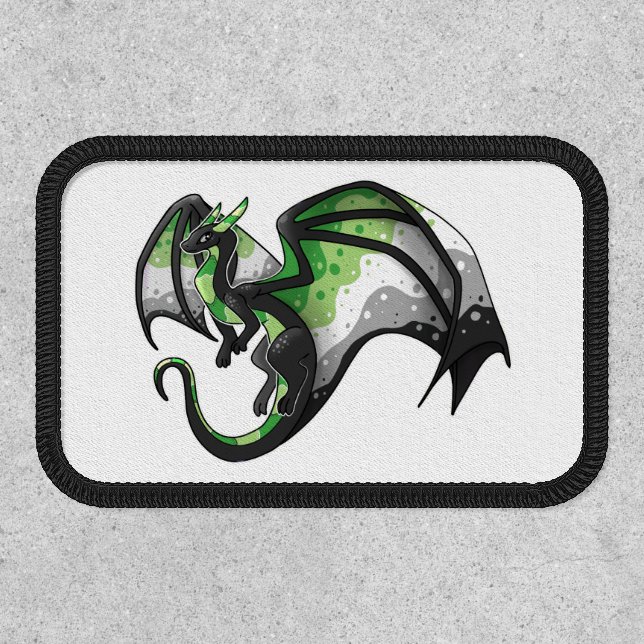 Aromantic Pride Dragon Patch (Front)