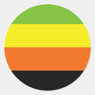 Aromantic Pride Flag Classic Round Sticker