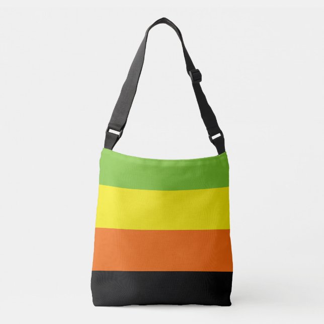 Aromantic Pride Flag Crossbody Bag (Front)