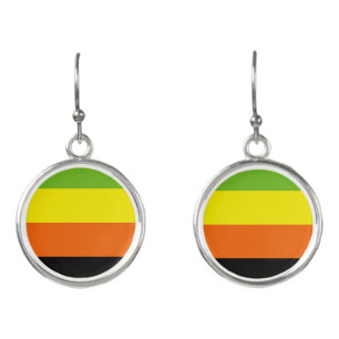 Aromantic Pride Flag Earrings