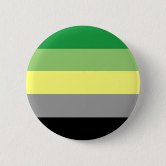 Aromantic Pride Flag Pinback Button