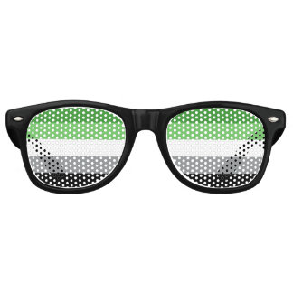 Aromantic Pride Flag Sunglasses