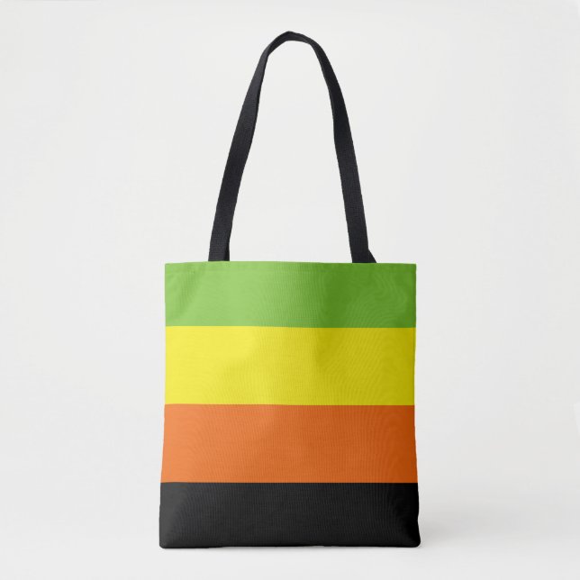 Aromantic Pride Flag Tote Bag (Front)