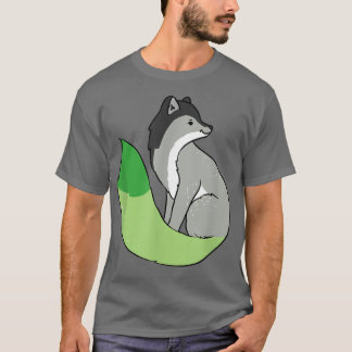 Aromantic Pride Fox Asexual T-Shirt