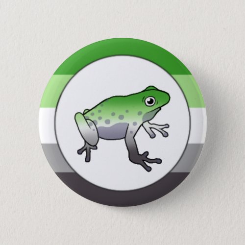Aromantic Pride Frog Pin