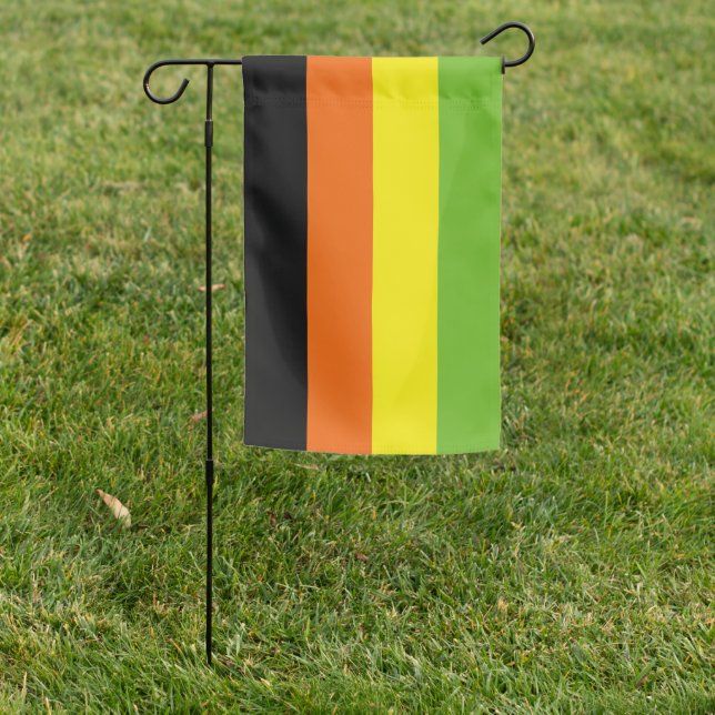 Aromantic Pride Garden Flag (In SItu)