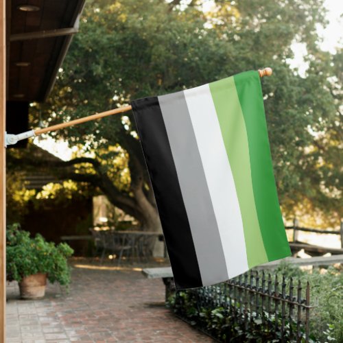 Aromantic Pride House Flag