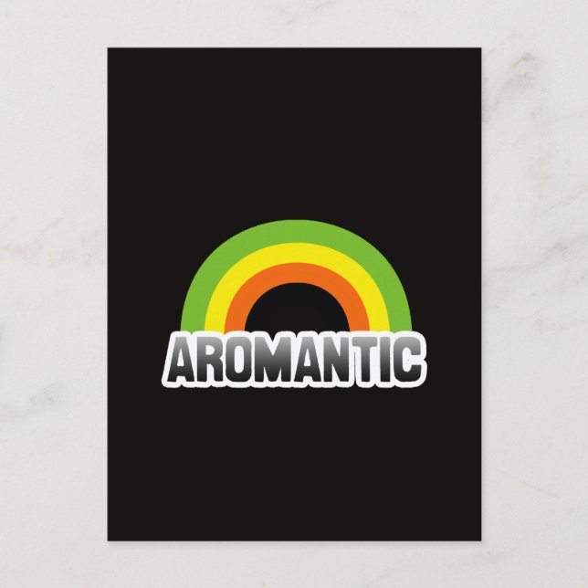 Aromantic Pride Postcard (Front)