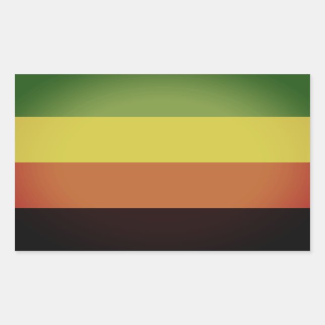 Aromantic Pride Rectangular Sticker (Front)