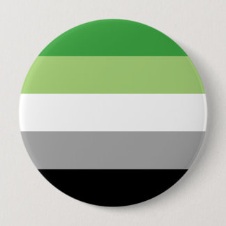 Aromantic Pride Stripes Button