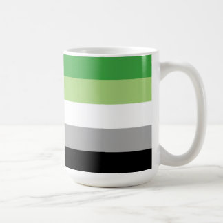 Aromantic Pride Stripes Coffee Mug