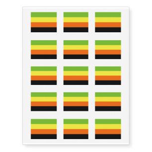 Aromantic Pride Temporary Tattoos