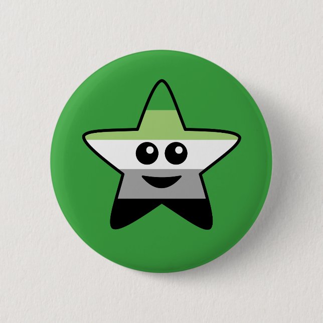 Aromantic Star Button (Front)