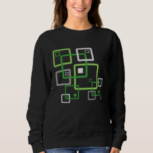 Aromantic Subtle Geometric LGBTQ LGBT Aro Pride Sweatshirt