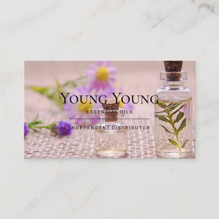 Aromatheraphy Health Essential Oils Business Card Zazzle