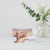 Aromatherapy Acupressure Massage therapist Business Card (Standing Front)