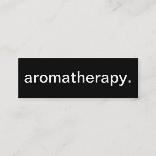 Customizable Aromatherapy Business Card