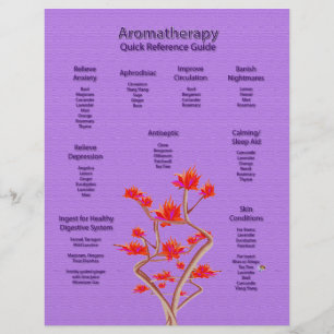 Aromatherapy Chart in Lavender Flyer