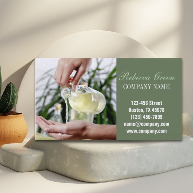Aromatherapy Essential Oil beauty SPA massage Business Card (Aromatherapy Essential Oil beauty SPA massage Business Card)