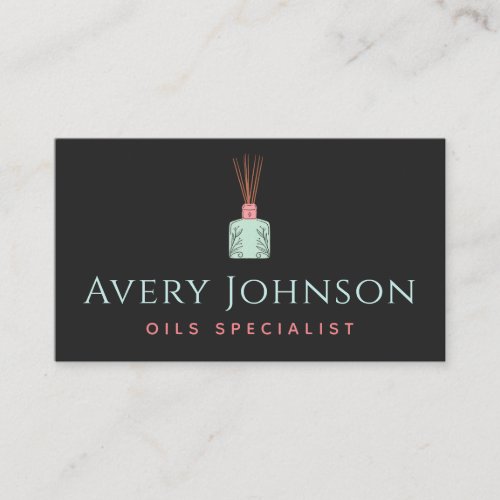 Aromatherapy Essential Oil Diffuser Social Media Business Card