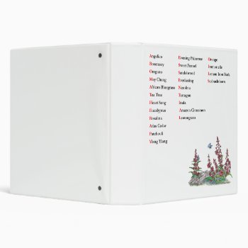 Aromatherapy Essential Oils And Alaska Fireweed Binder by ScrdBlueCollectibles at Zazzle