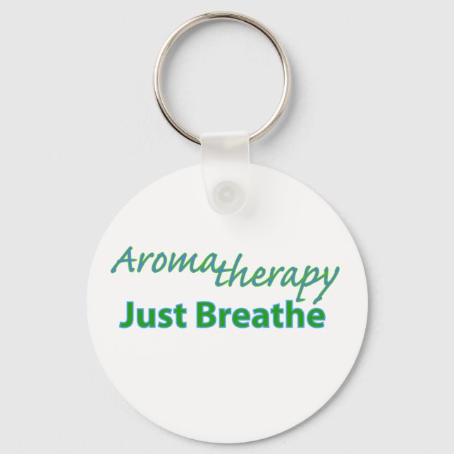 Aromatherapy - Just Breathe Keychain (Front)