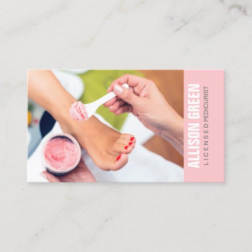 Aromatherapy Manicurist Pedicurist Pedicure Salon Business Card