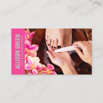 Aromatherapy Manicurist Pedicurist Pedicure Salon Business Card by businesscardsdepot at Zazzle