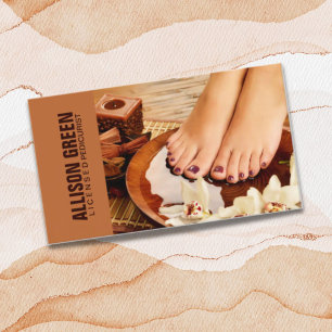 Aromatherapy Manicurist Pedicurist Pedicure Salon Business Card