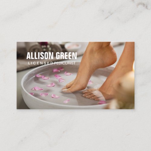 Aromatherapy Manicurist Pedicurist Pedicure Salon Business Card