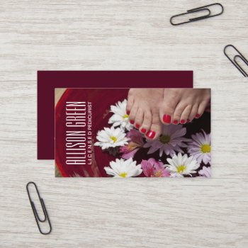 Aromatherapy Nail Salon Manicurist Pedicurist Business Card by businesscardsdepot at Zazzle