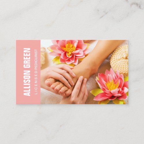 Aromatherapy Pedicure Salon manicurist pedicurist Business Card