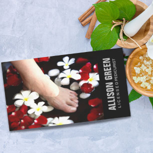 Aromatherapy Pedicure Salon manicurist pedicurist Business Card