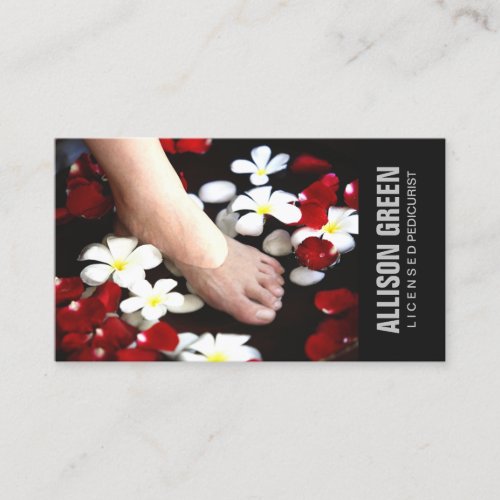 Aromatherapy Pedicure Salon manicurist pedicurist Business Card