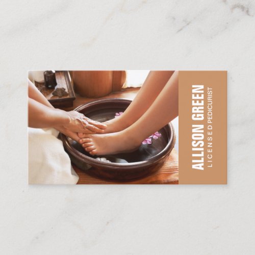 Aromatherapy Pedicure Salon manicurist pedicurist Business Card