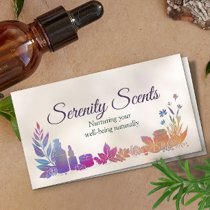 Aromatherapy Practice Scent Therapy  Business Card