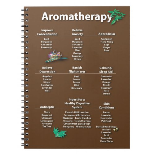 Aromatherapy Quick Reference Chart Notebook