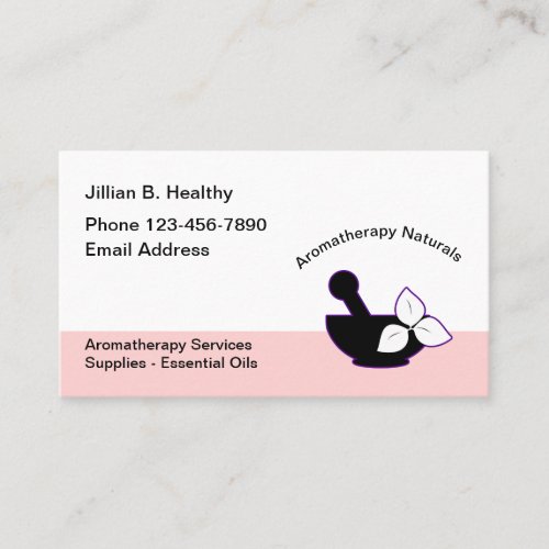 Aromatherapy Services And Essential Oils Business Card