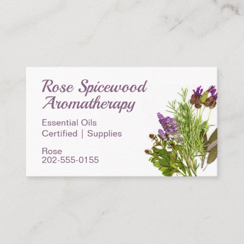 Aromatherapy Soap Skincare Business Card