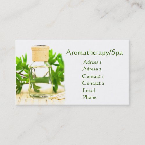 Aromatherapy/Spa Business Card
