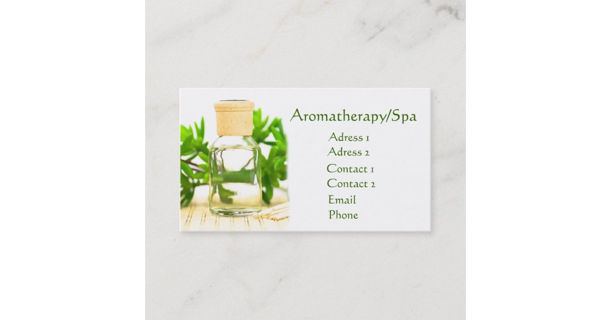 Aromatherapy/Spa Business Card Zazzle