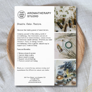Aromatherapy Spa Custom Logo Promotional Business Flyer