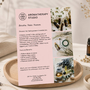 Aromatherapy Spa Custom Logo Promotional Business  Flyer