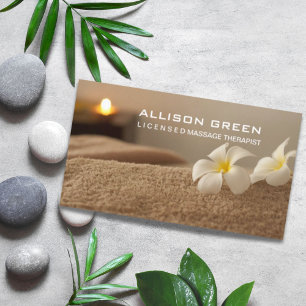 Aromatherapy SPA Salon Massage therapist Business Card
