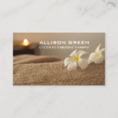 Aromatherapy SPA Salon Massage therapist Business Card (Front)