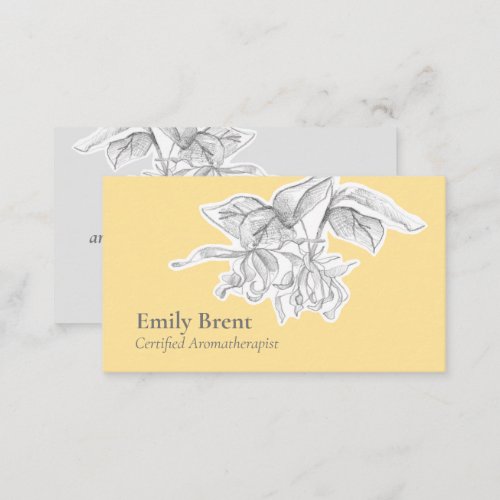 Aromatherapy Ylang Ylang Flowers Essential Oils  Business Card