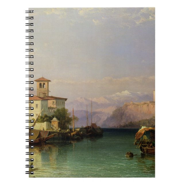 Arona and the Castle of Angera, Lake Maggiore, 185 Notebook (Front)