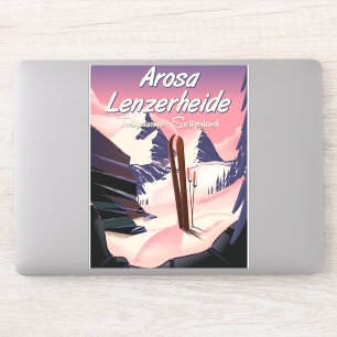 Arosa Lenzerheide,Switzerland ski poster. Sticker