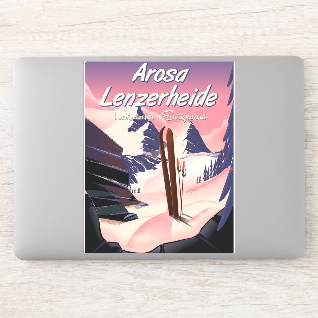 Arosa Lenzerheide,Switzerland ski poster. Sticker (Computer)