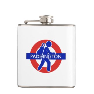 Around Paddington Station, London, England Flask